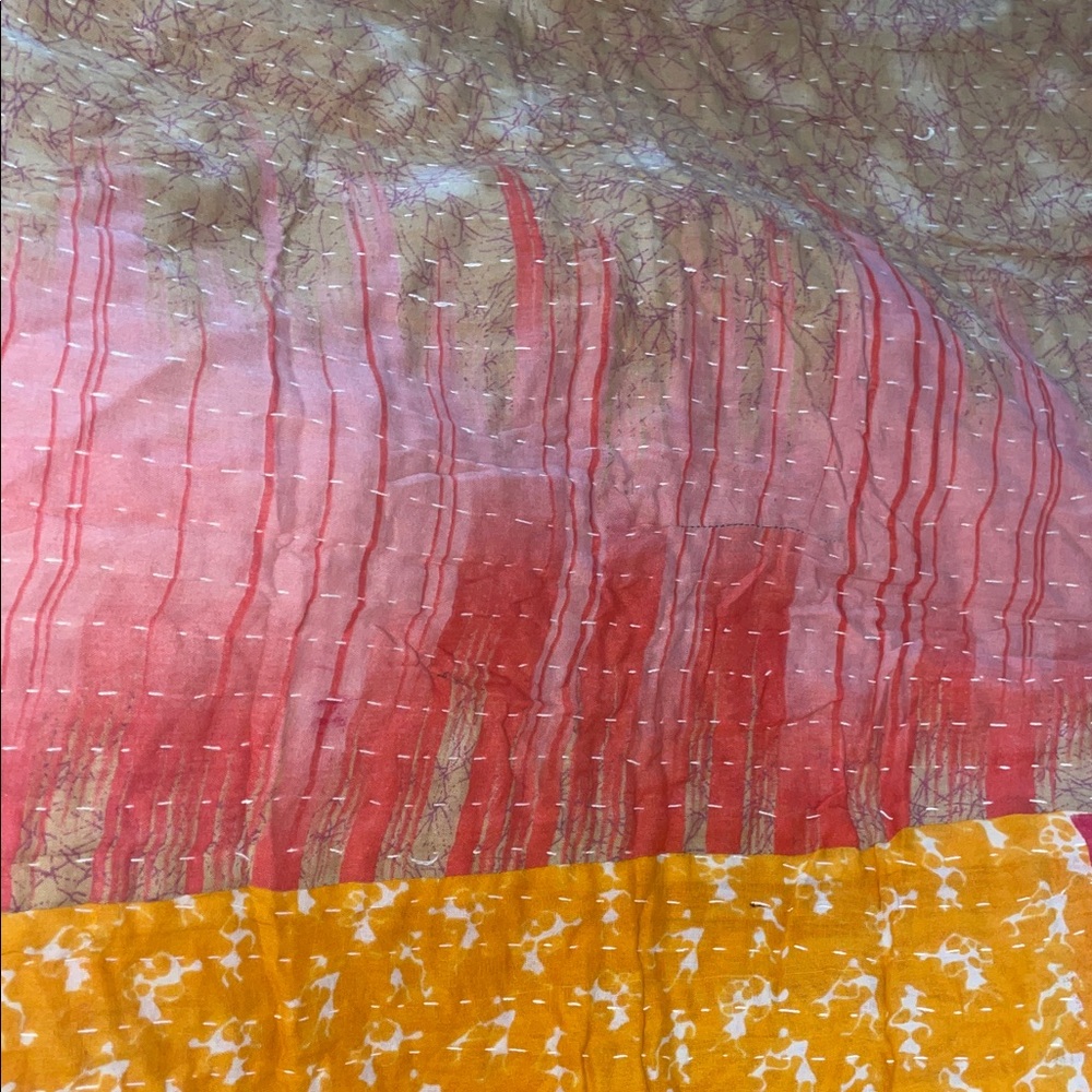 Indian Kantha Quilt- Handmade - Picture 3 of 5